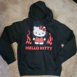 Hello Kitty Black Graphic Hoodie Juniors